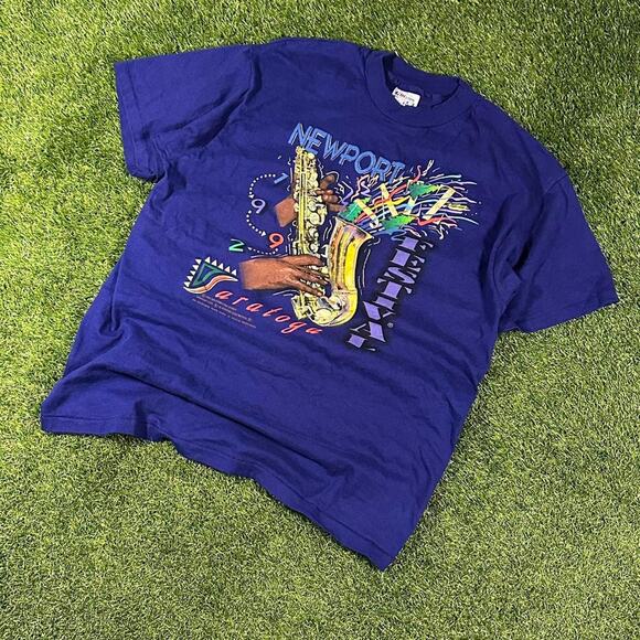 Vintage 1992 Newport Jazz Festival Tee - Picture 1 of 3
